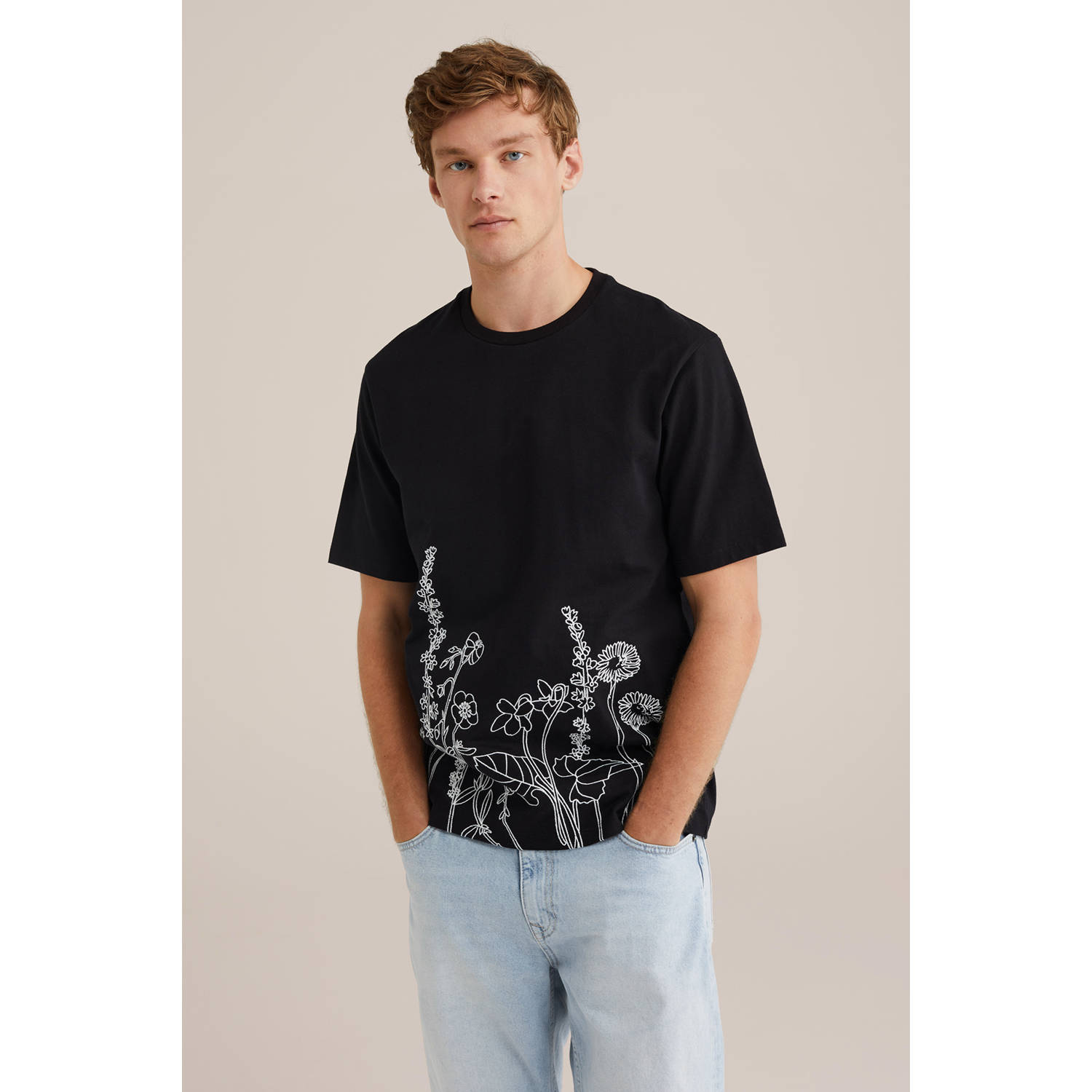 WE Fashion T-shirt zwart