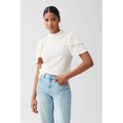 Shoeby top ecru afbeelding