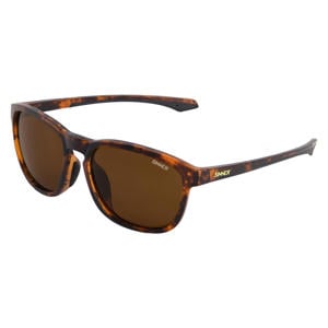zonnebril met tortoise print YACAN bruin