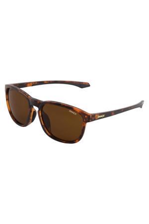 zonnebril met tortoise print YACAN bruin