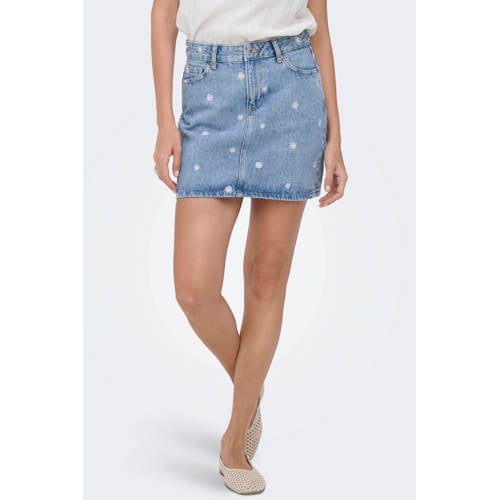 ONLY denim spijkerrok light blue denim afbeelding