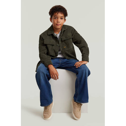 G-STAR high waist loose fit jeans dark blue denim afbeelding