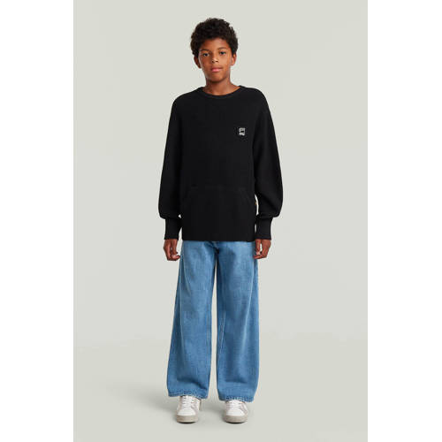 G-STAR wollen sweater zwart afbeelding
