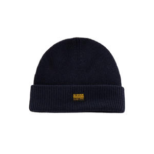 ribgebreide muts donkerblauw