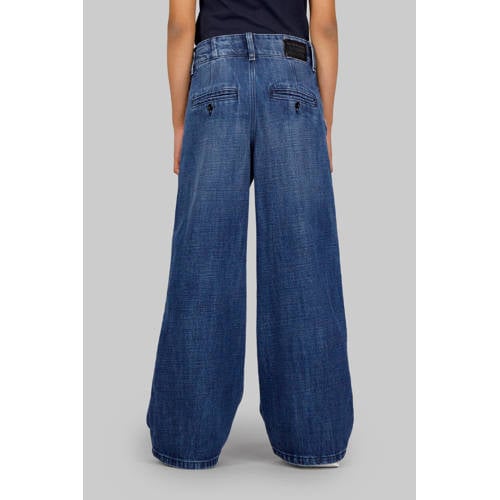 G-STAR loose fit high waist wide leg jeans medium blue denim afbeelding