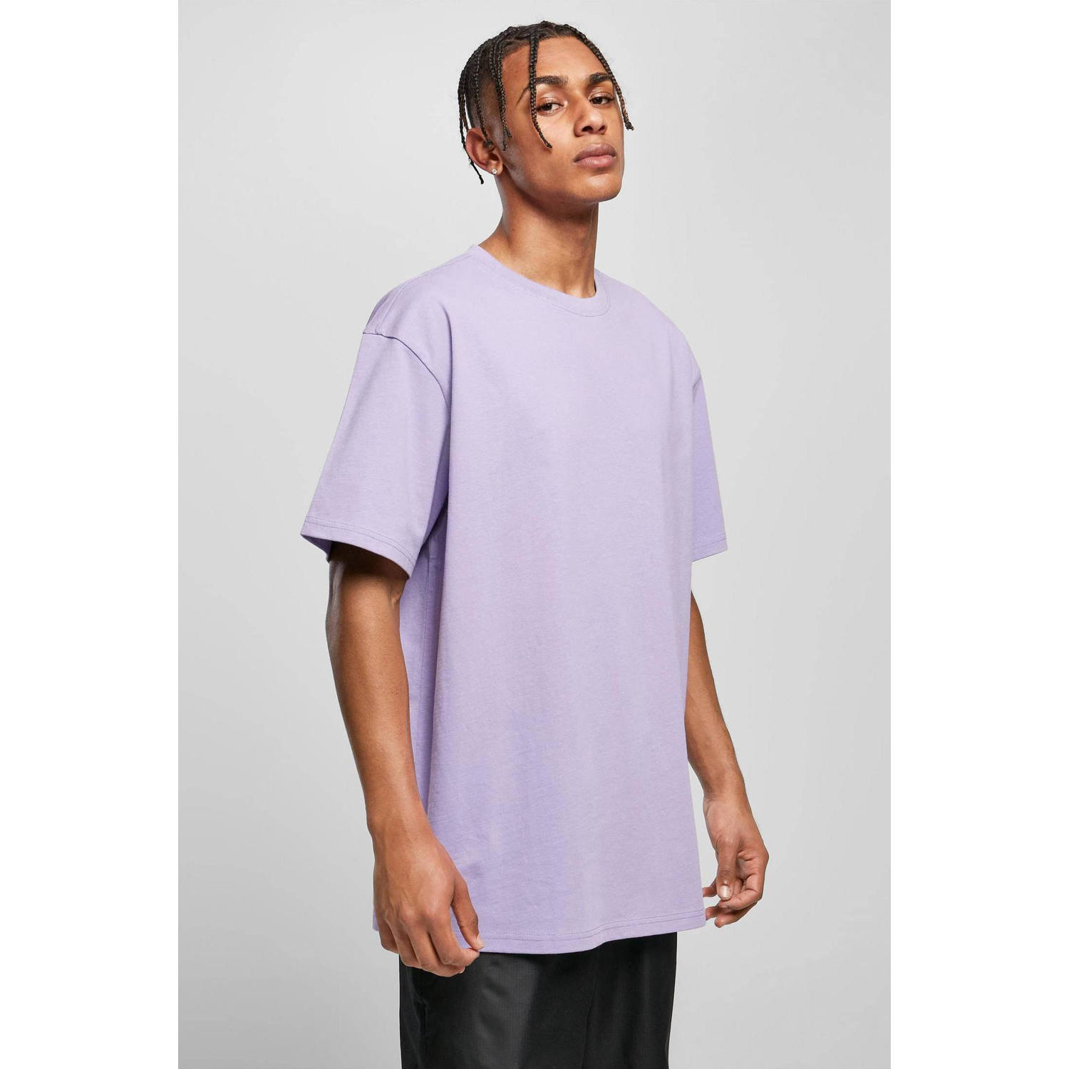 Urban Classics oversized t-shirt paars