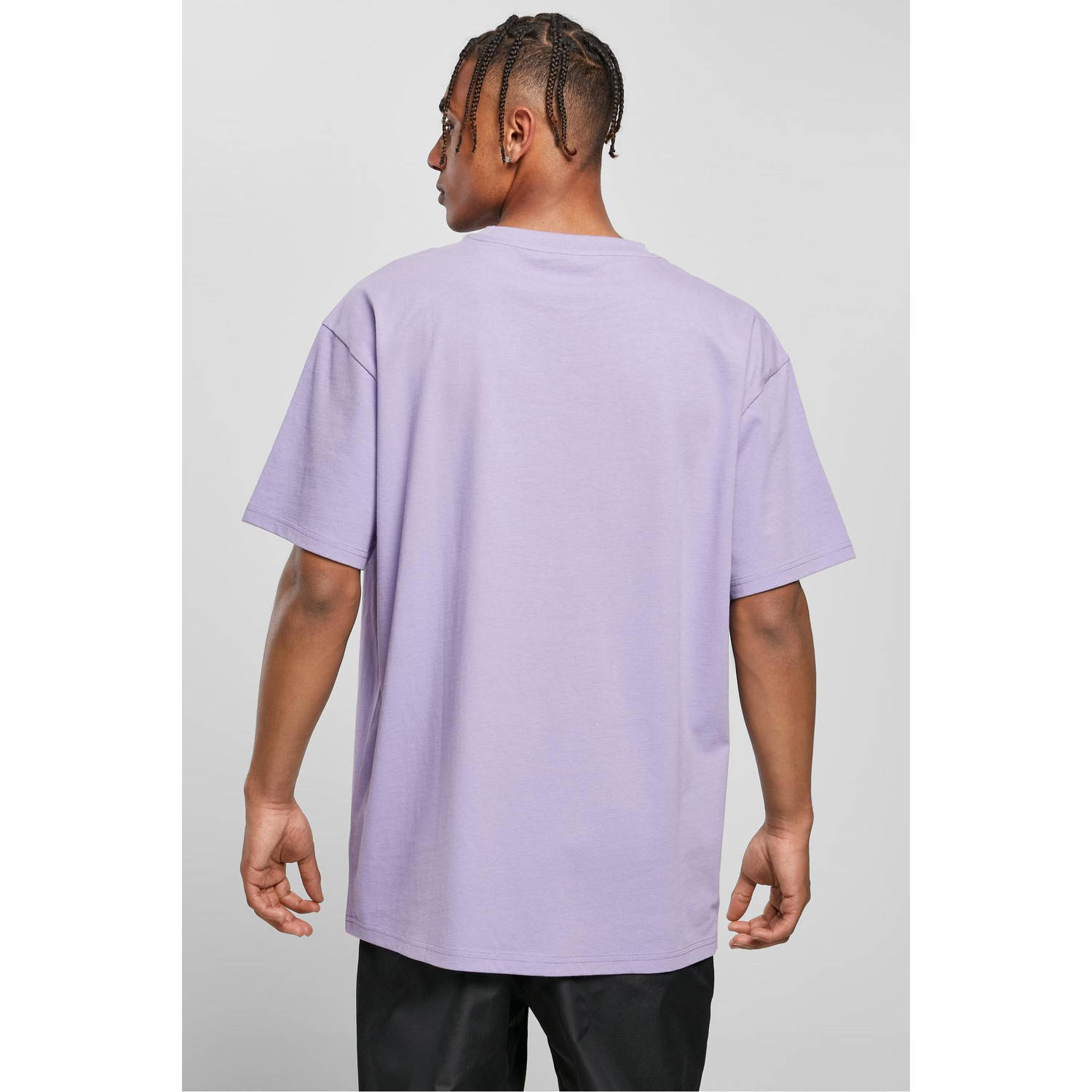 Urban Classics oversized t-shirt paars