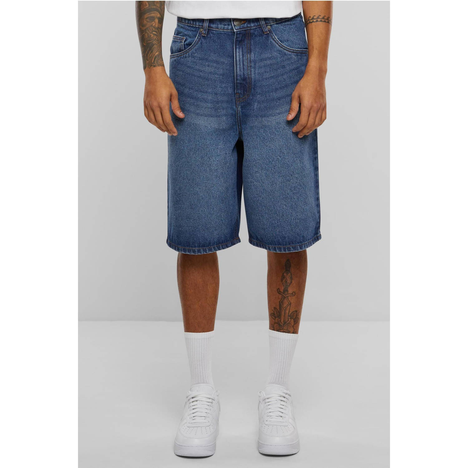 Urban Classics denim loose short medium blue denim