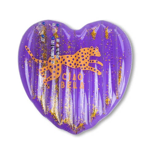 Swim Essentials Luchtbed Hartvorm Panter/Glitters afbeelding