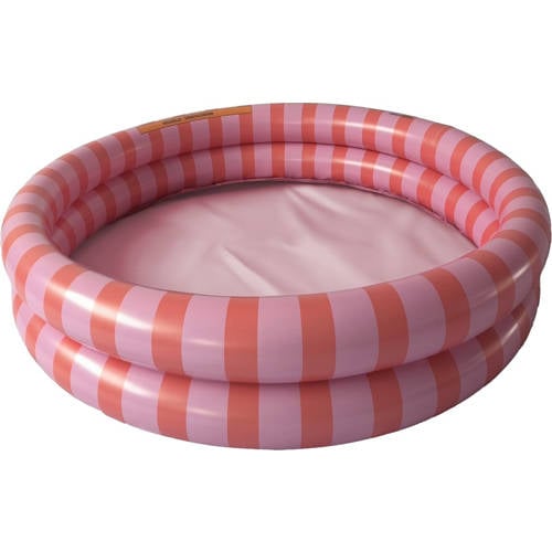Swim Essentials Roze/rood Babyzwembad Ø100 cm afbeelding