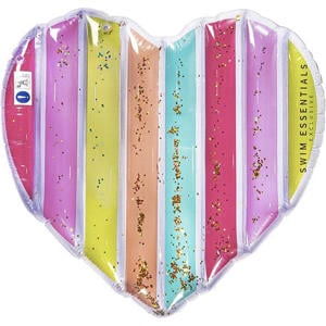 color rush heart luchtbed (150 x 120 cm)