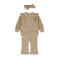 Dirkje Sweater + broek + haarband beige