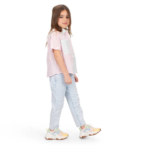 POSH by Poelman Gigi chunky sneakers lichtgeel/blauw/roze afbeelding