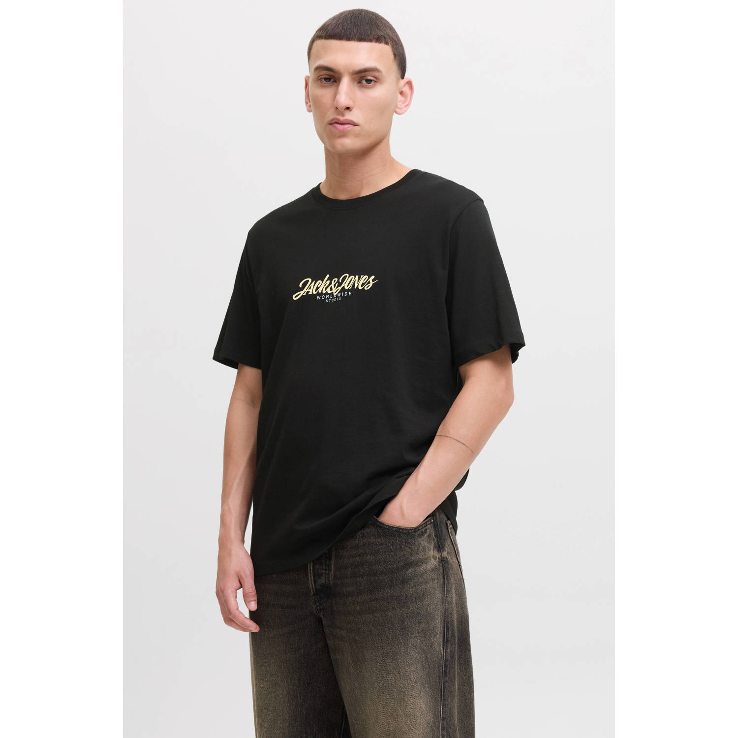 JACK & JONES ORIGINALS T-shirt zwart