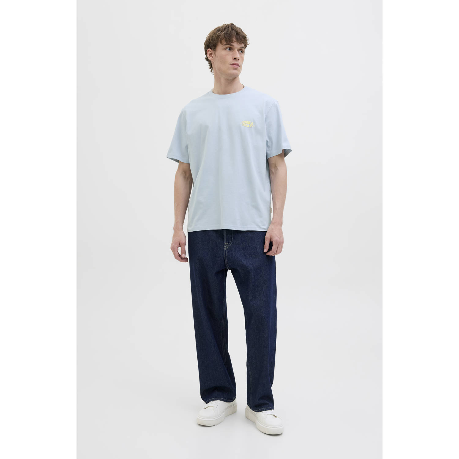 JACK & JONES ORIGINALS T-shirt lichtblauw