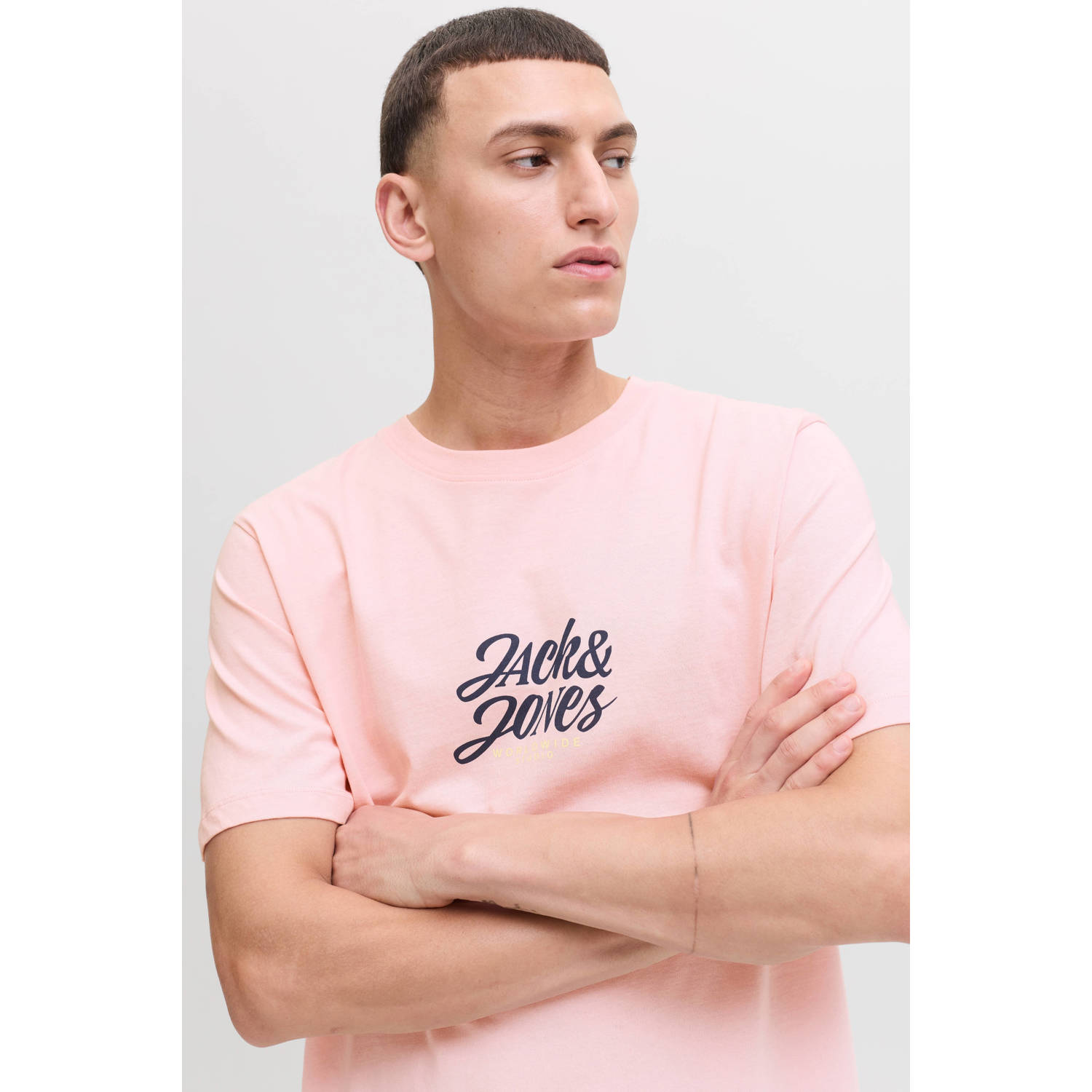 JACK & JONES ORIGINALS T-shirt roze