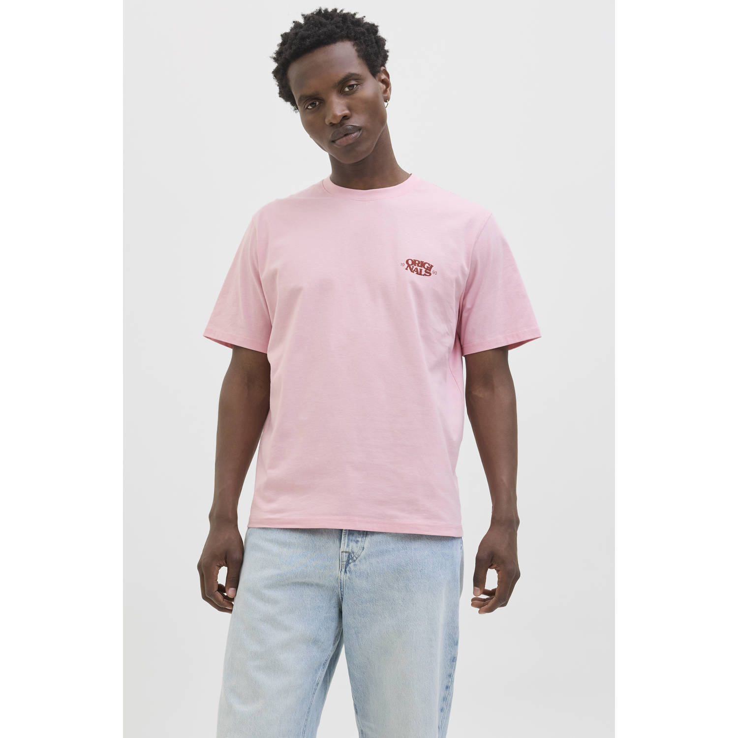 JACK & JONES ORIGINALS T-shirt roze