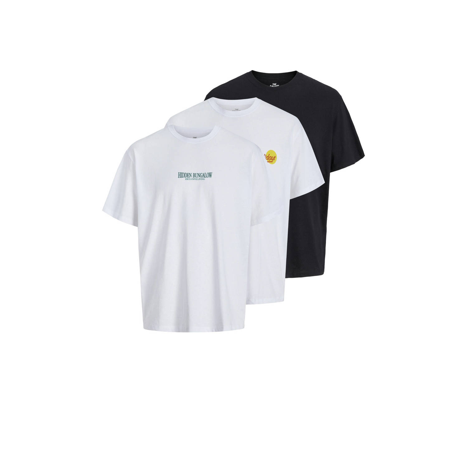 JACK & JONES ORIGINALS T-shirt multi (set van 3)