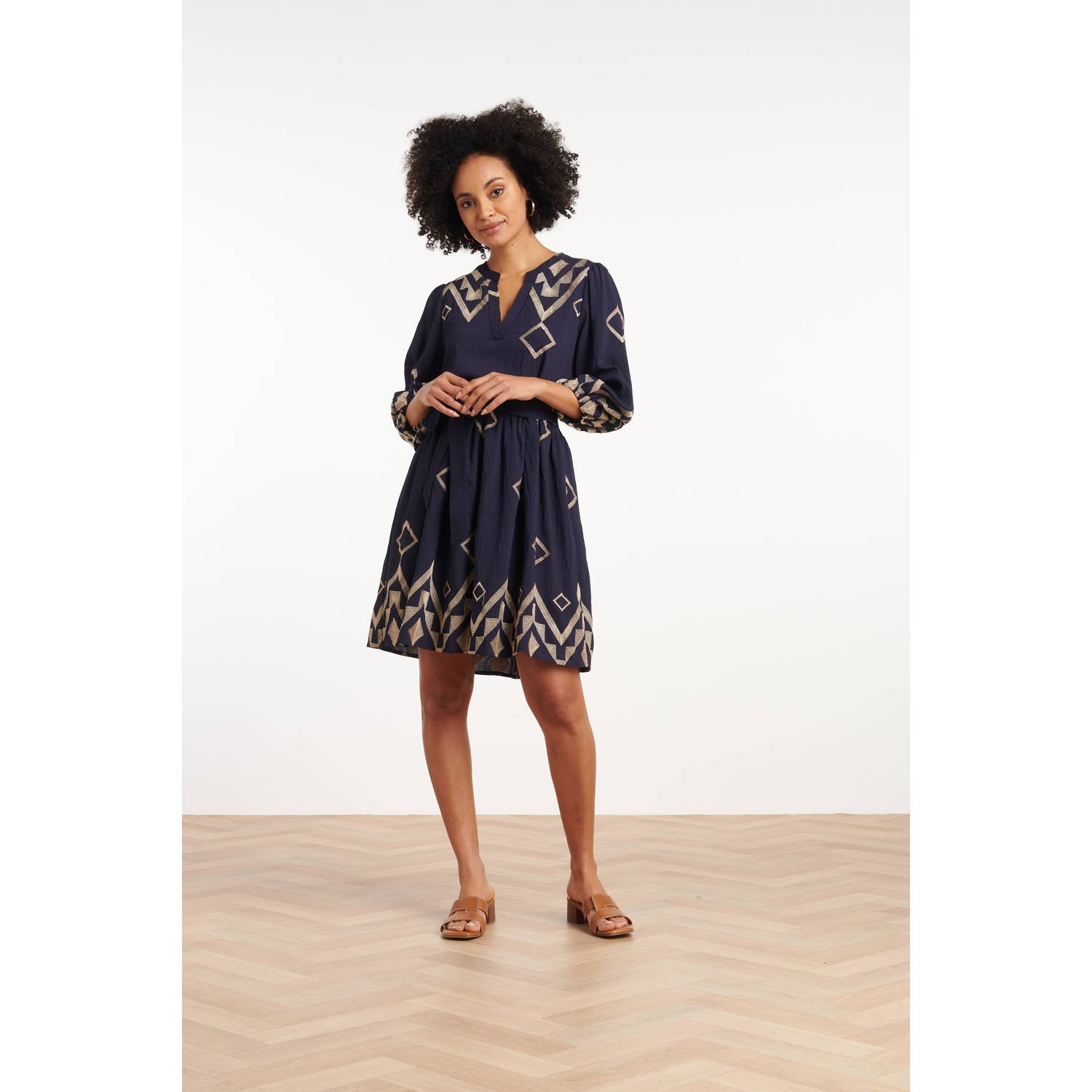 Smashed Lemon zomerjurk zwart