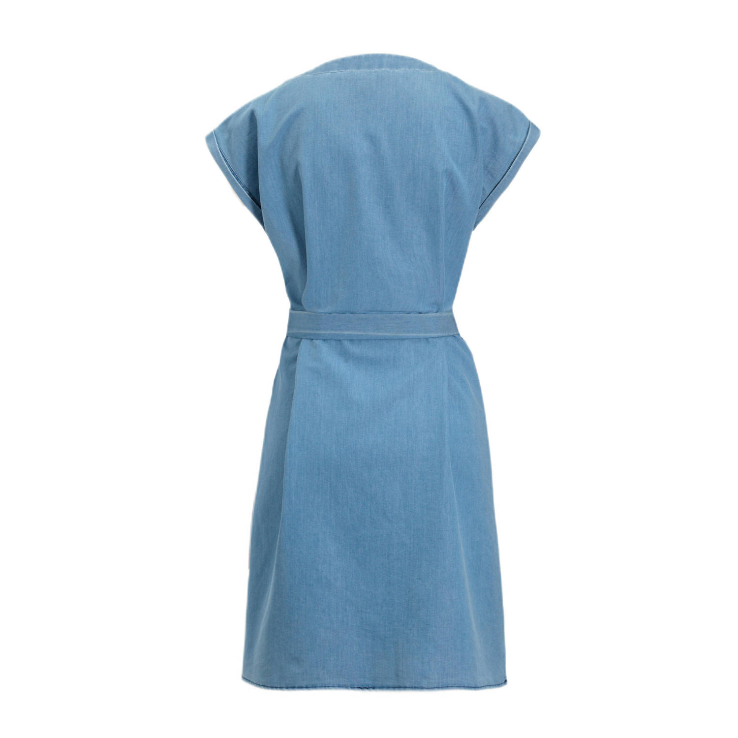Smashed Lemon denim korte jurk medium blue denim