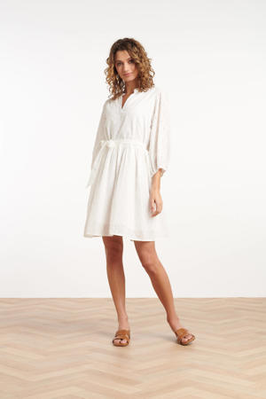 zomerjurk broderie wit