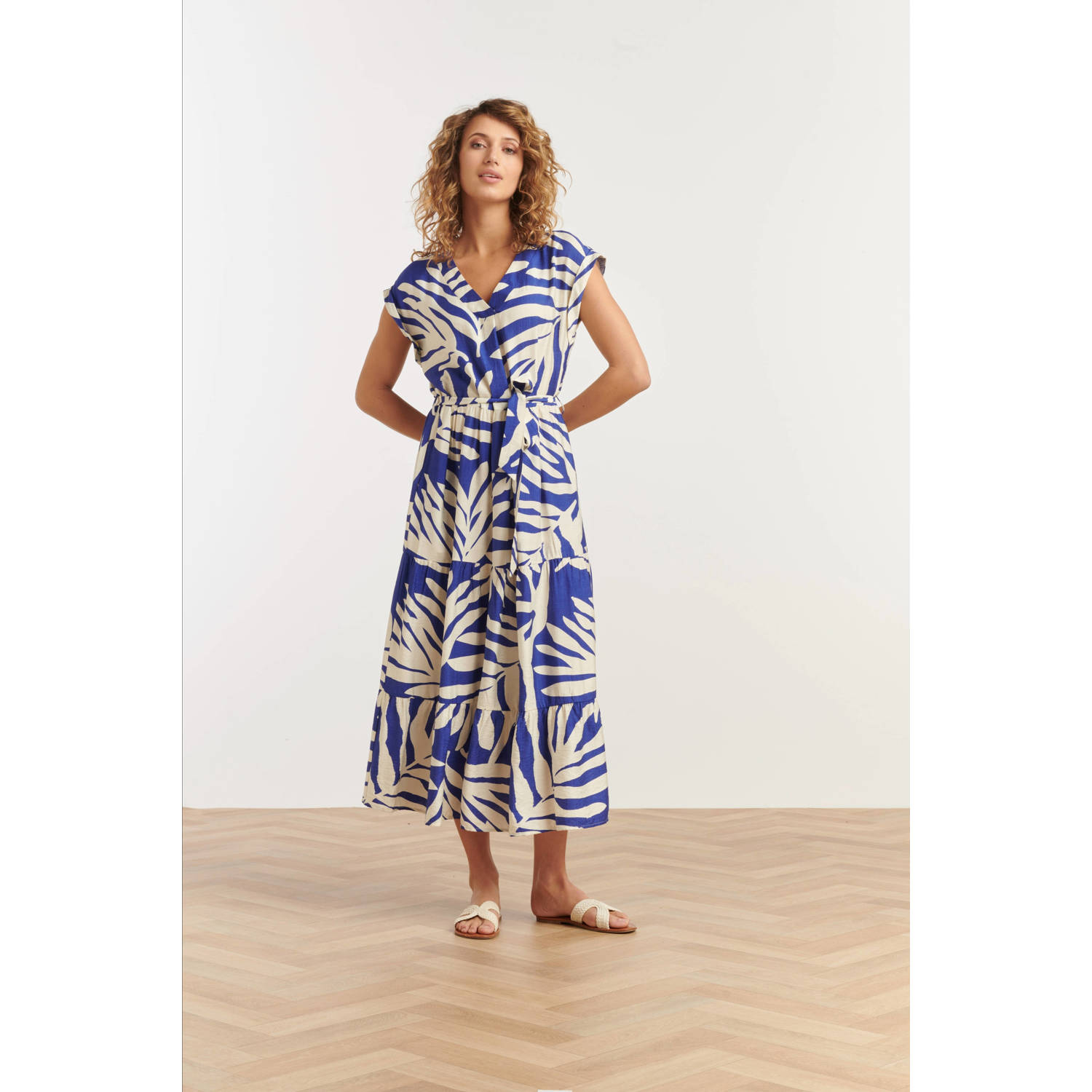 Smashed Lemon zomerjurk blauw