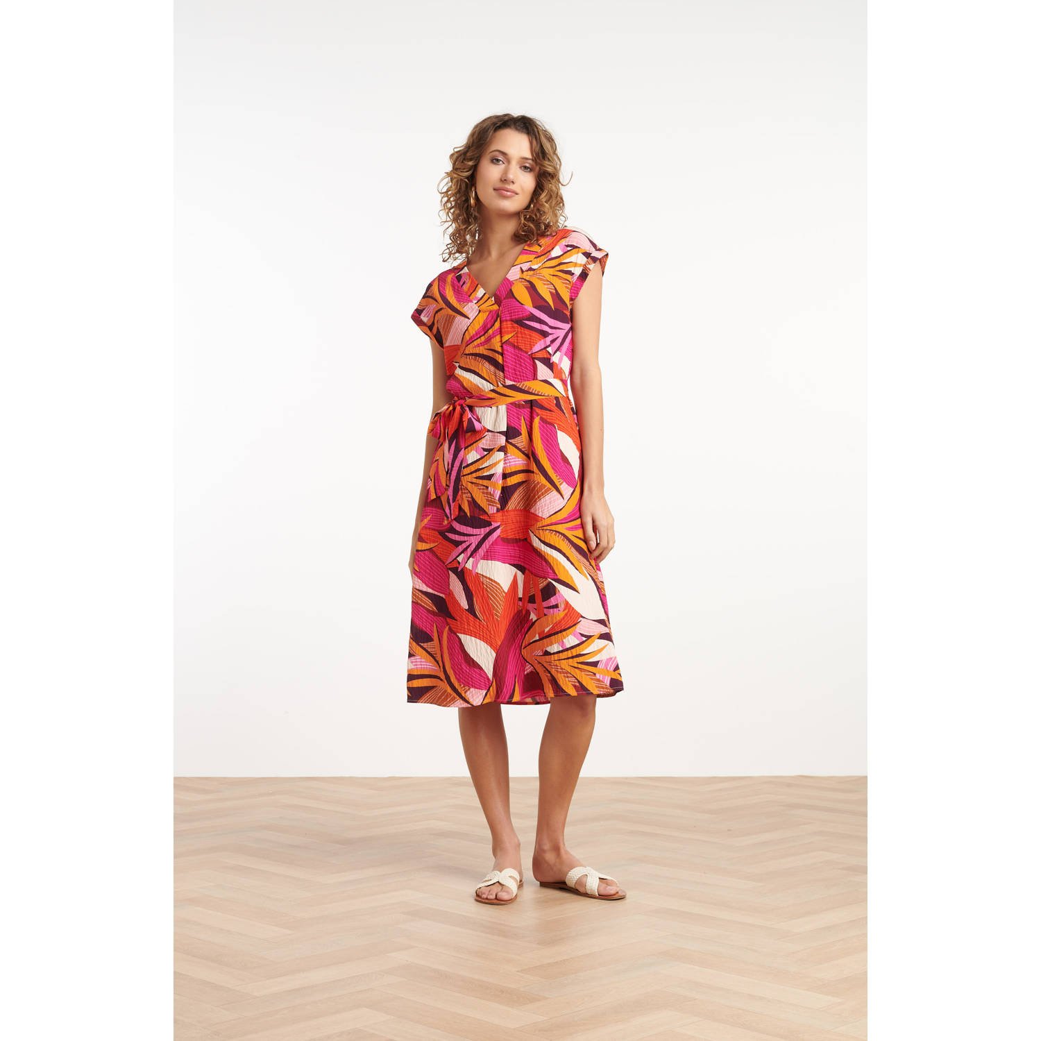 Smashed Lemon zomerjurk rood