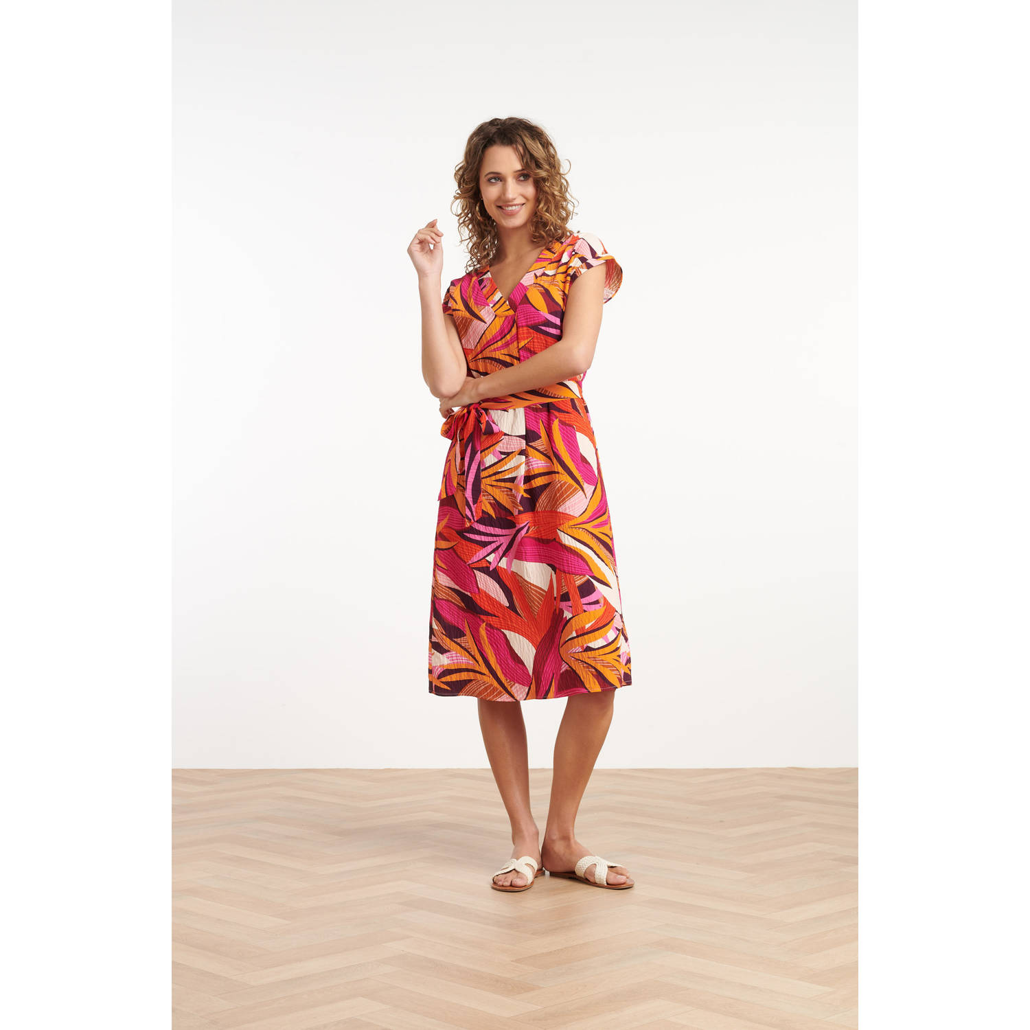 Smashed Lemon zomerjurk rood