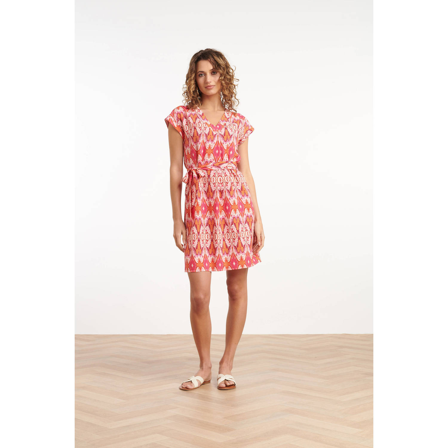 Smashed Lemon zomerjurk rood