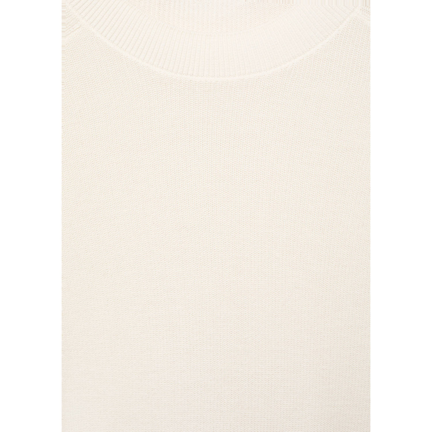 Mango Man T-shirt fijn gebreid ecru