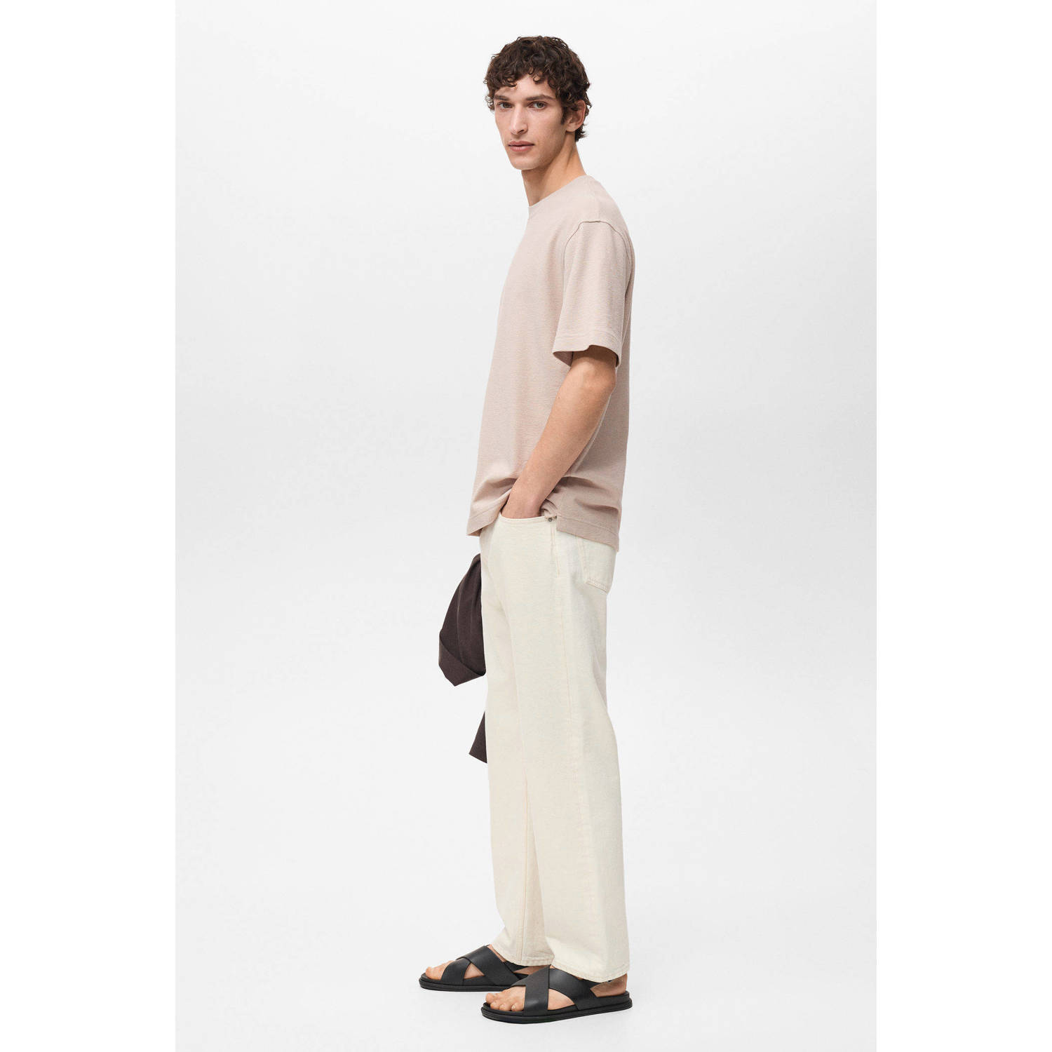 Mango Man T-shirt beige