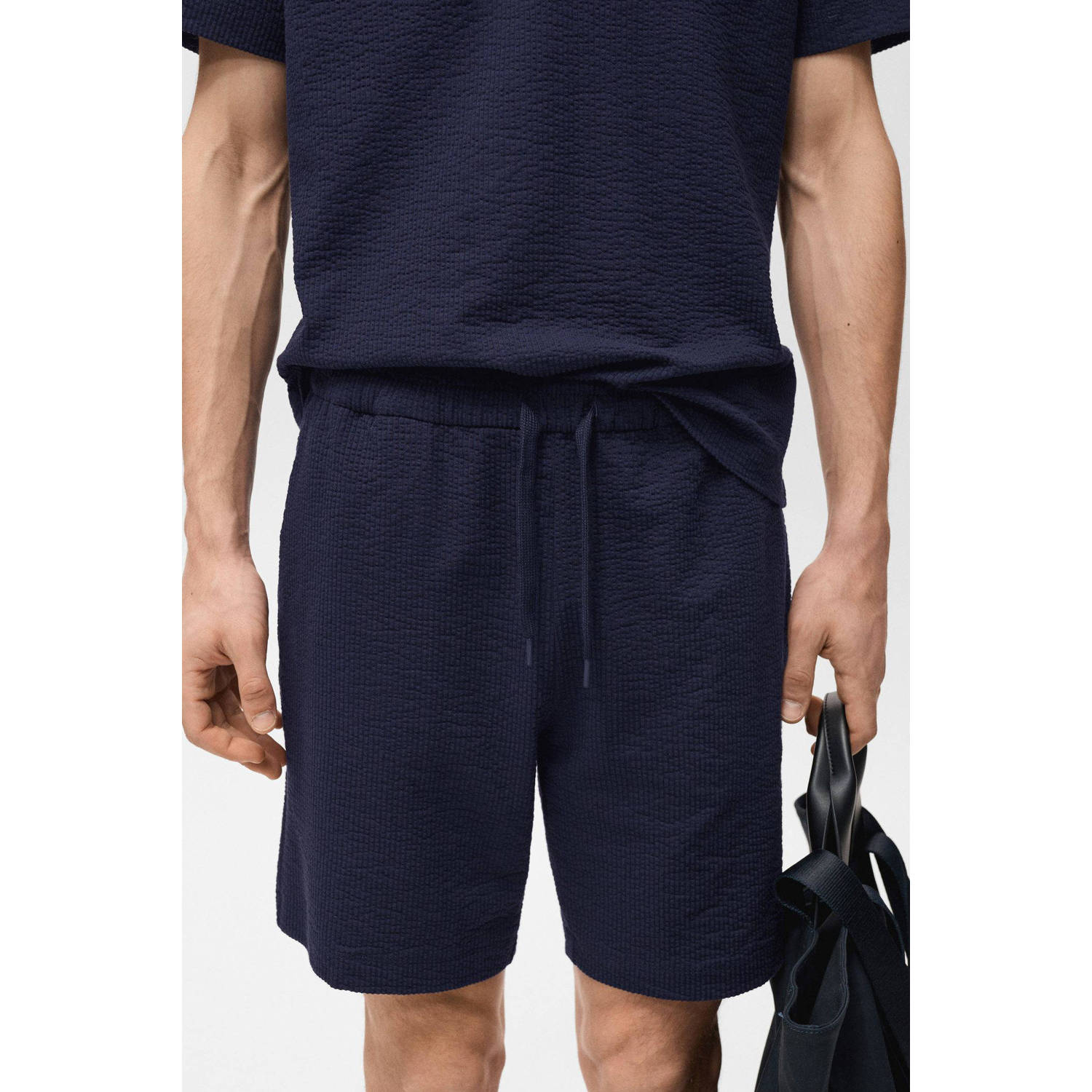 Mango Man straight casual short marine