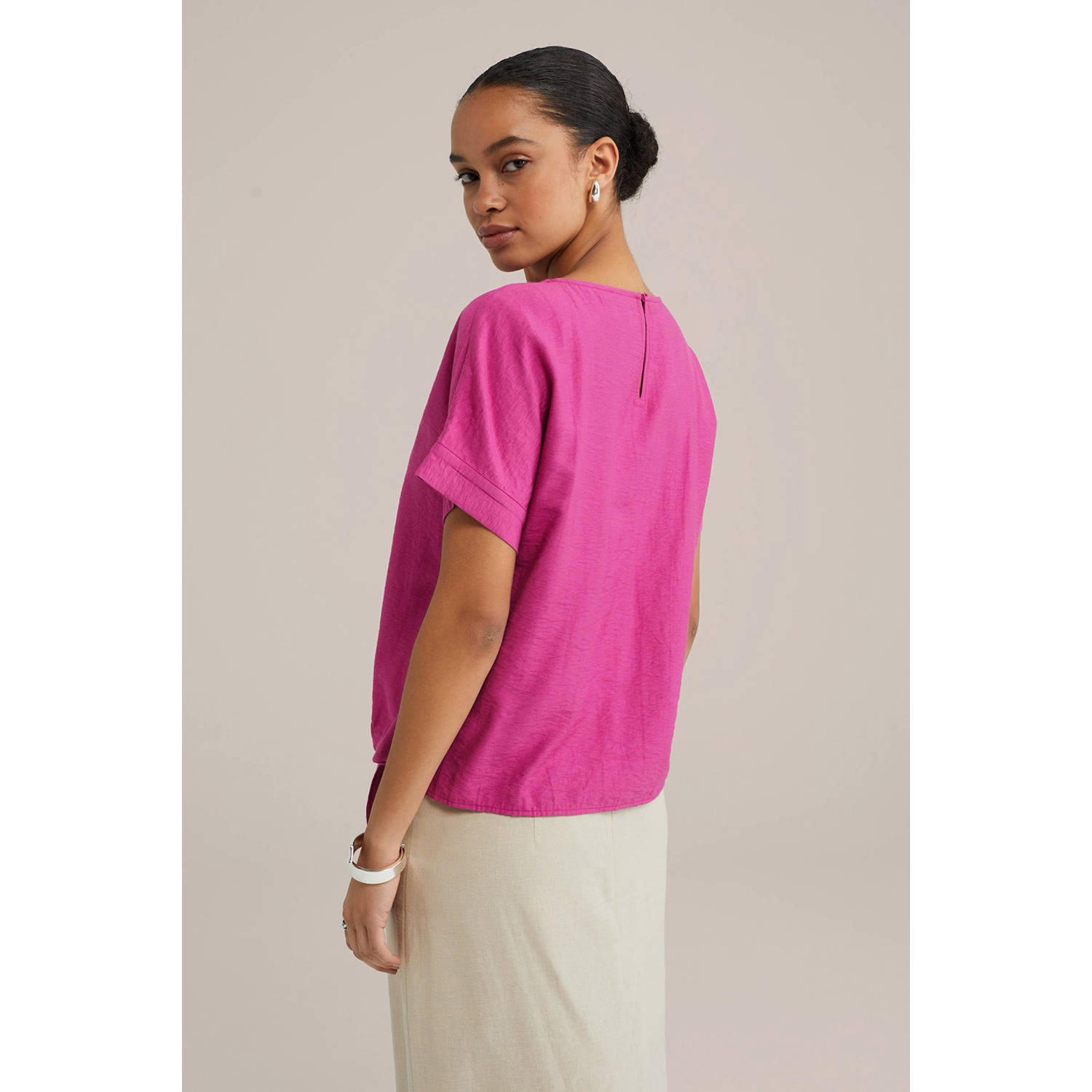WE Fashion top fuchsia