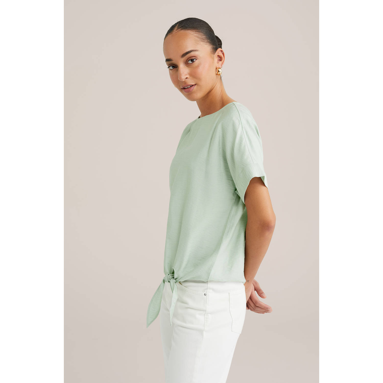 WE Fashion top mintgroen