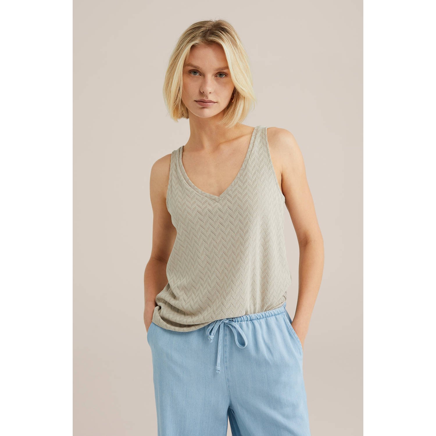 WE Fashion top fijn gebreid
