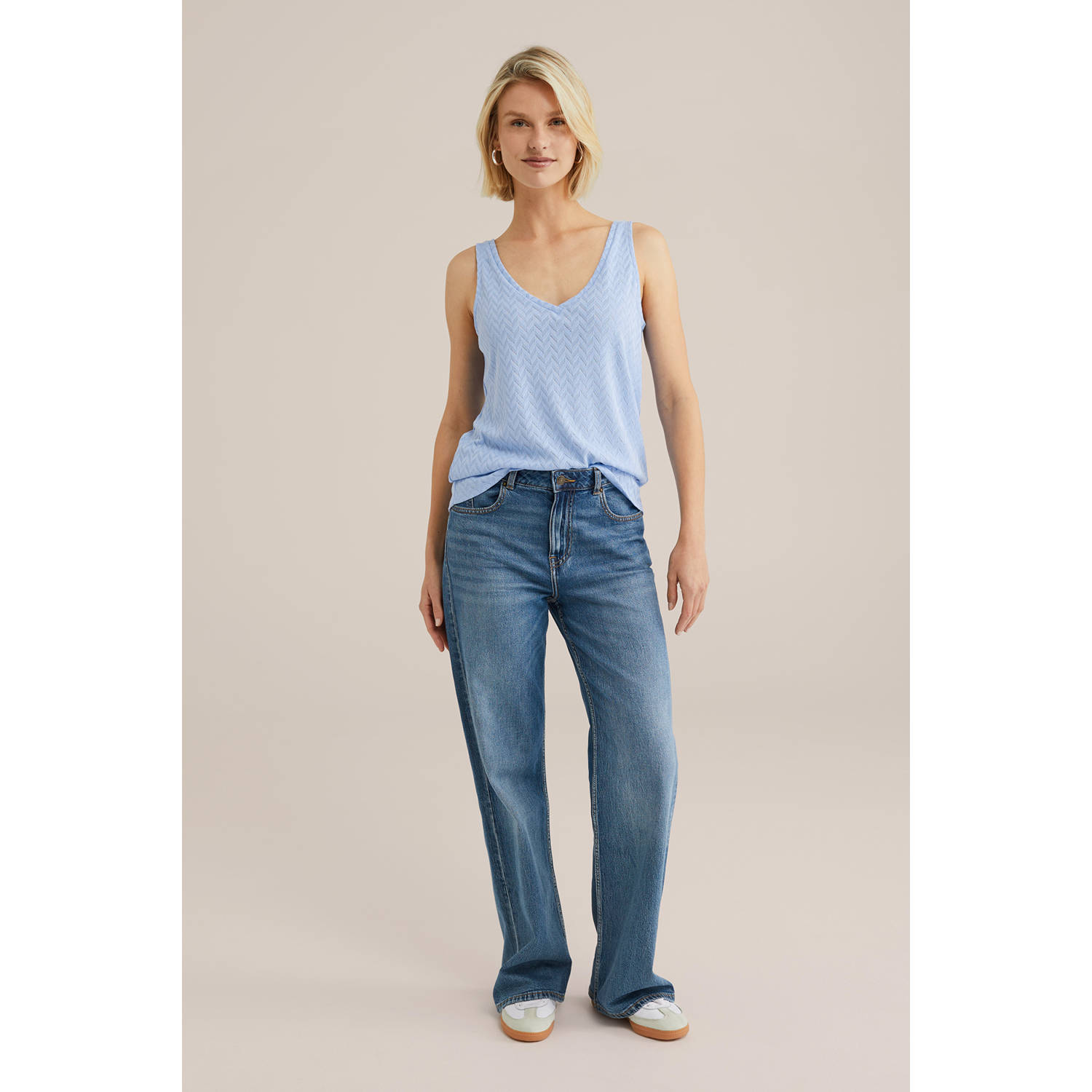 WE Fashion top fijn gebreid