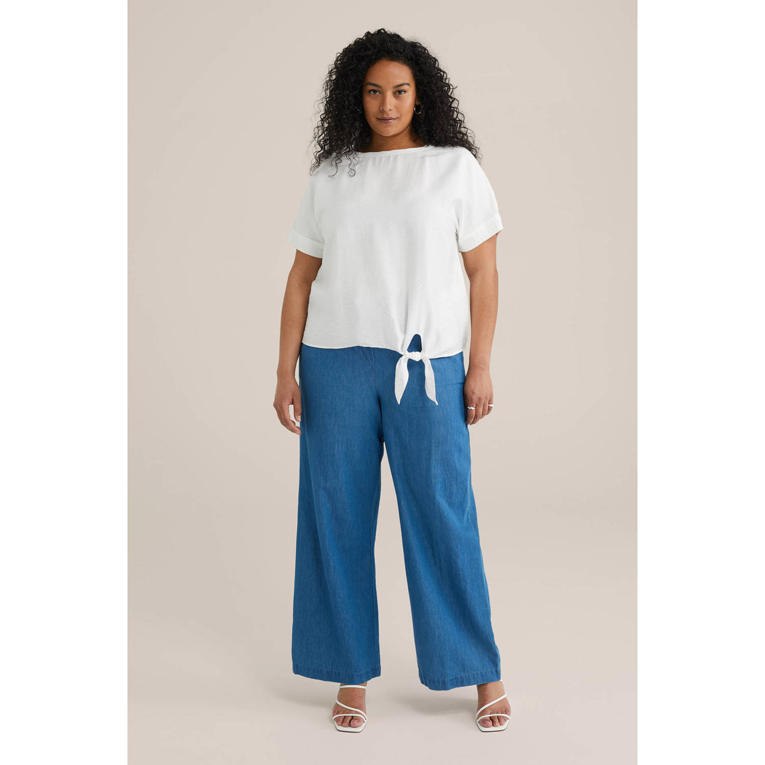 WE Fashion Curve top wit