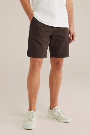 regular chino short donkerbruin