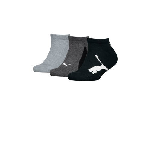 Puma sneakersokken - set van 3 zwart / grijs afbeelding