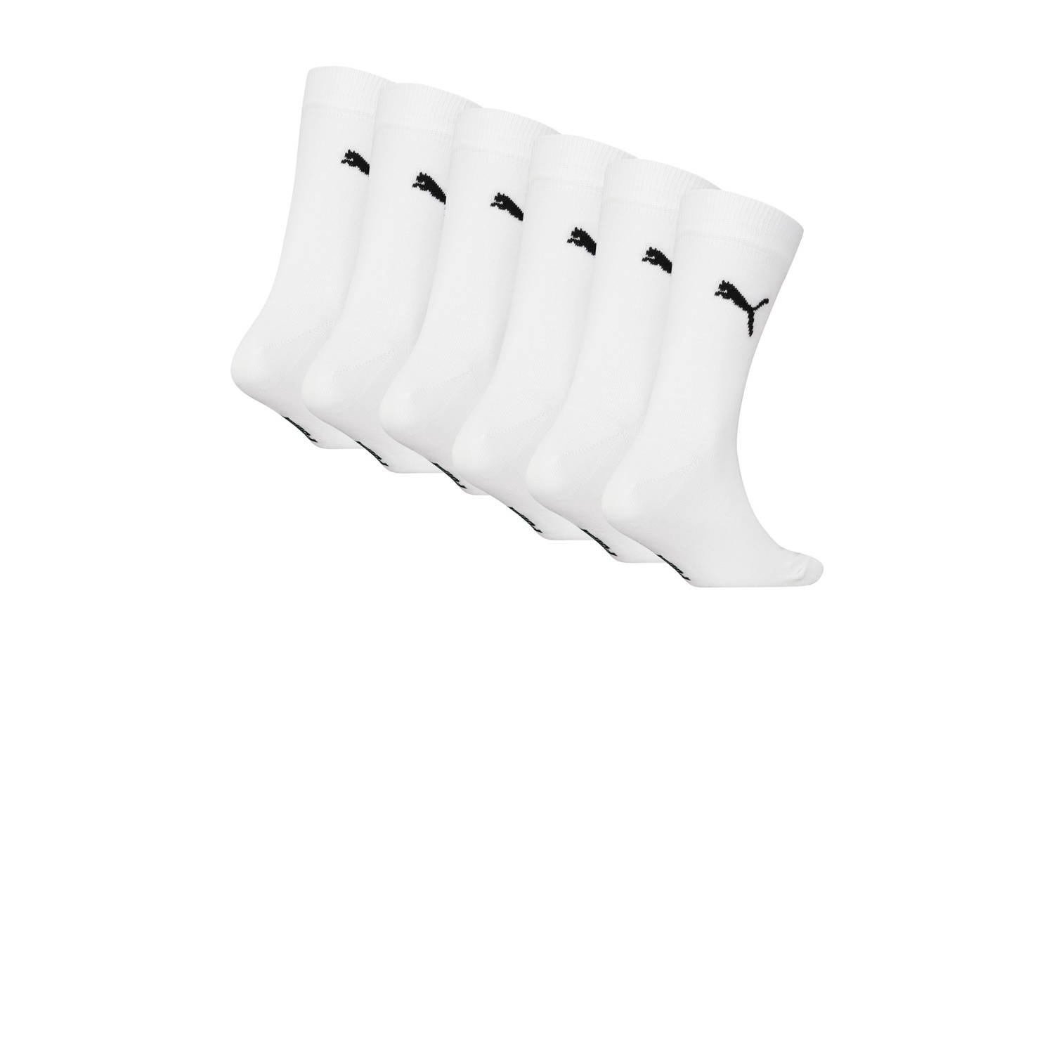 Puma sokken set van 6 wit
