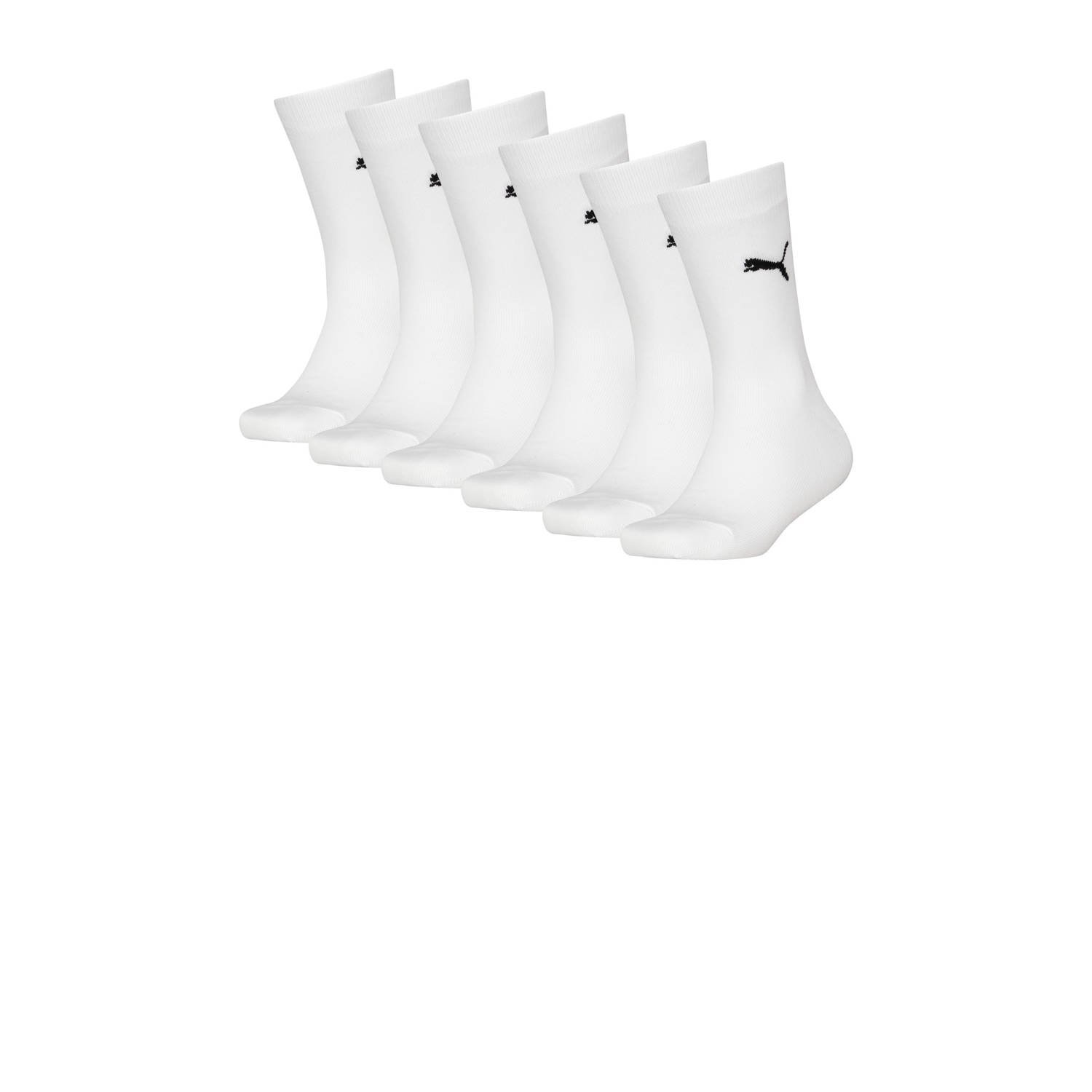 Puma sokken set van 6 wit
