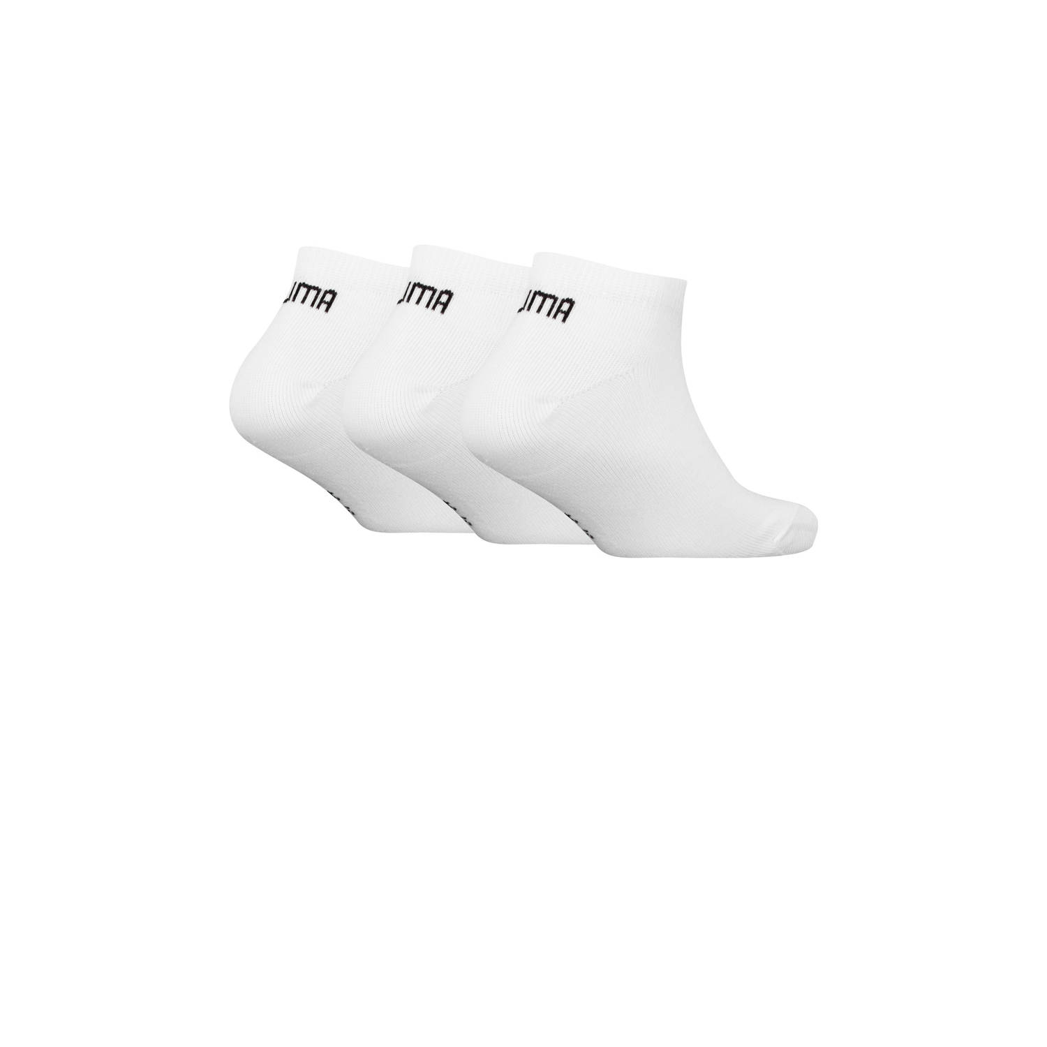 Puma sneakersokken met logo set van 3 wit