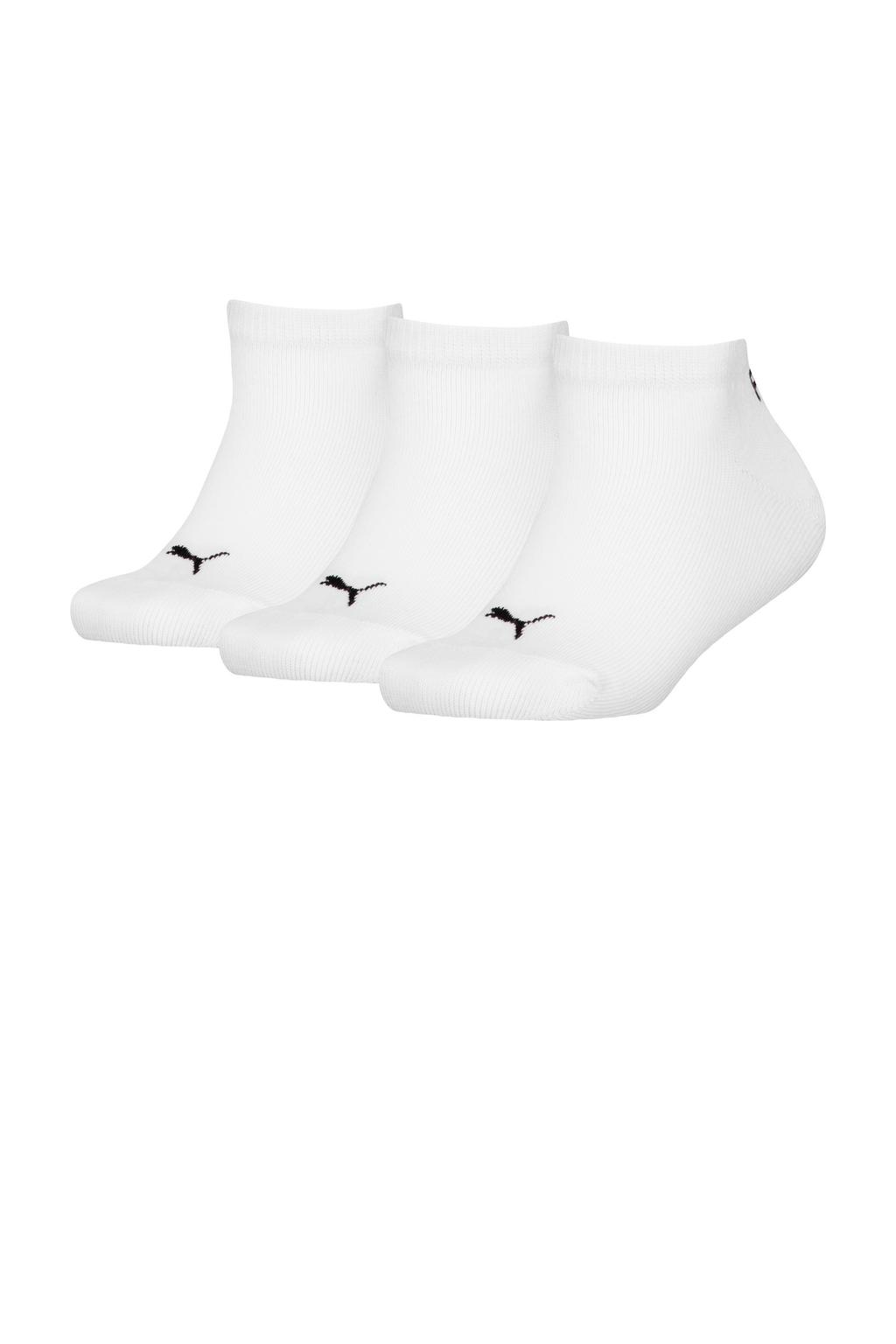 Puma sneakersokken met logo - wit (set van 3)
