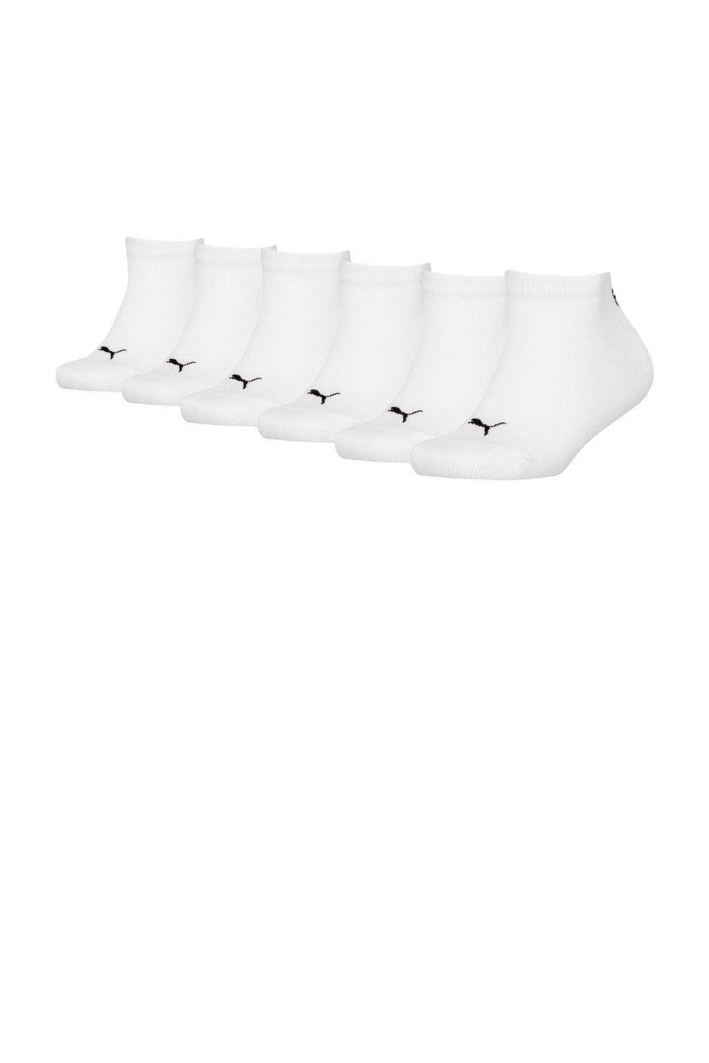 Puma sneakersokken - wit (set van 6)