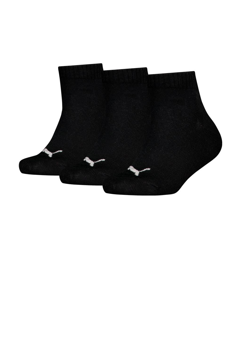 Puma sneakersokken - zwart (set van 3)
