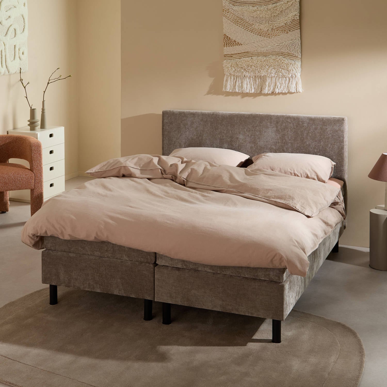NOUS Living bonellvering boxspring Dempsey 160x200