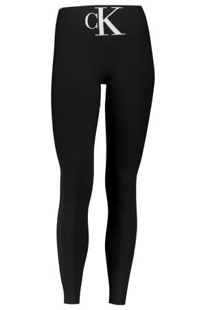 legging met logo zwart