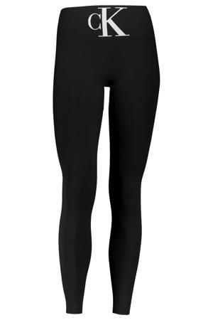 legging met logo zwart