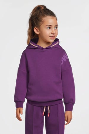 oversized scuba hoodie Lara donkerpaars