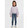 Me & My Monkey sweater  met bloemenprint lichtpaars